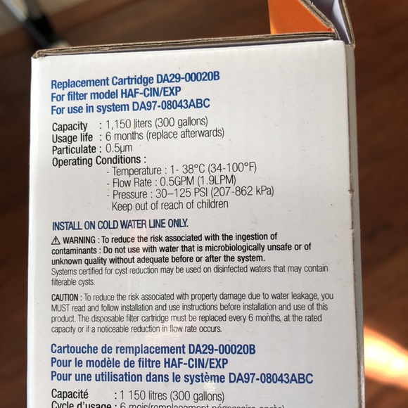 Brand new Samsung Refrigerator Water Filter Cartridge - Picture 2 of 3